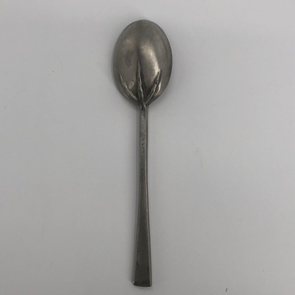 Stieff Joseph Copeland Pewter 1675 Chuckatuck & Pilgrim Landing Spoons Lot of 2 - Picture 4 of 11